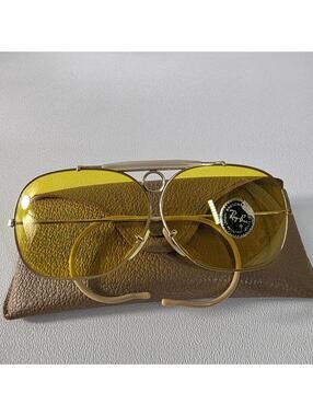 Vintage RAY-BAN B&L 1/10 12K GF KALICHROME USA Shooter Aviator Sunglasses w Case